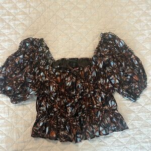 House of Harlow cropped blouse